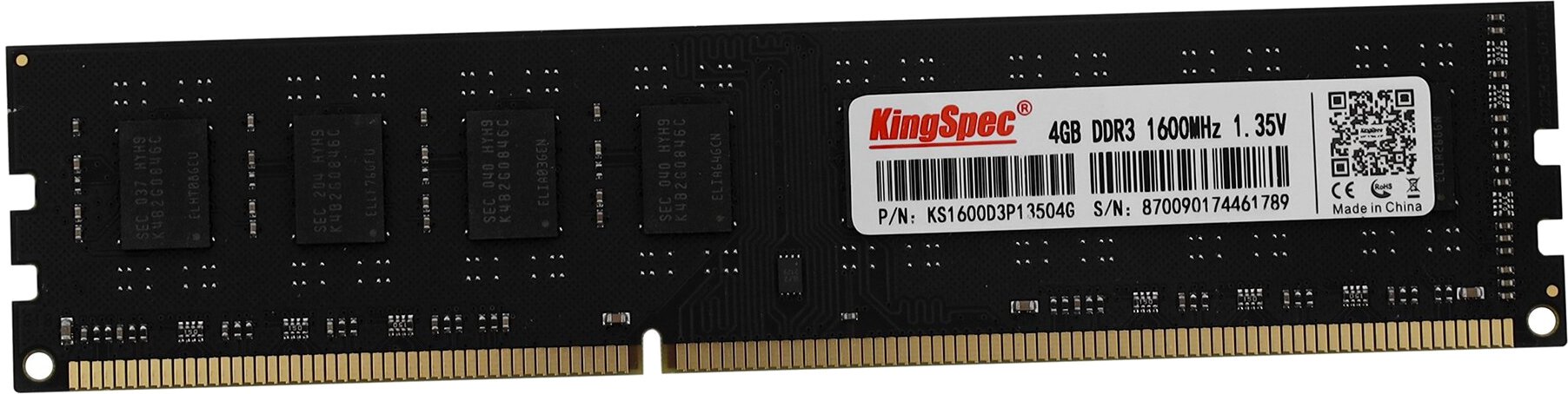  Kingspec 4 DDR3L 1600 DIMM CL11, Ret (KS1600D3P13504G) ()