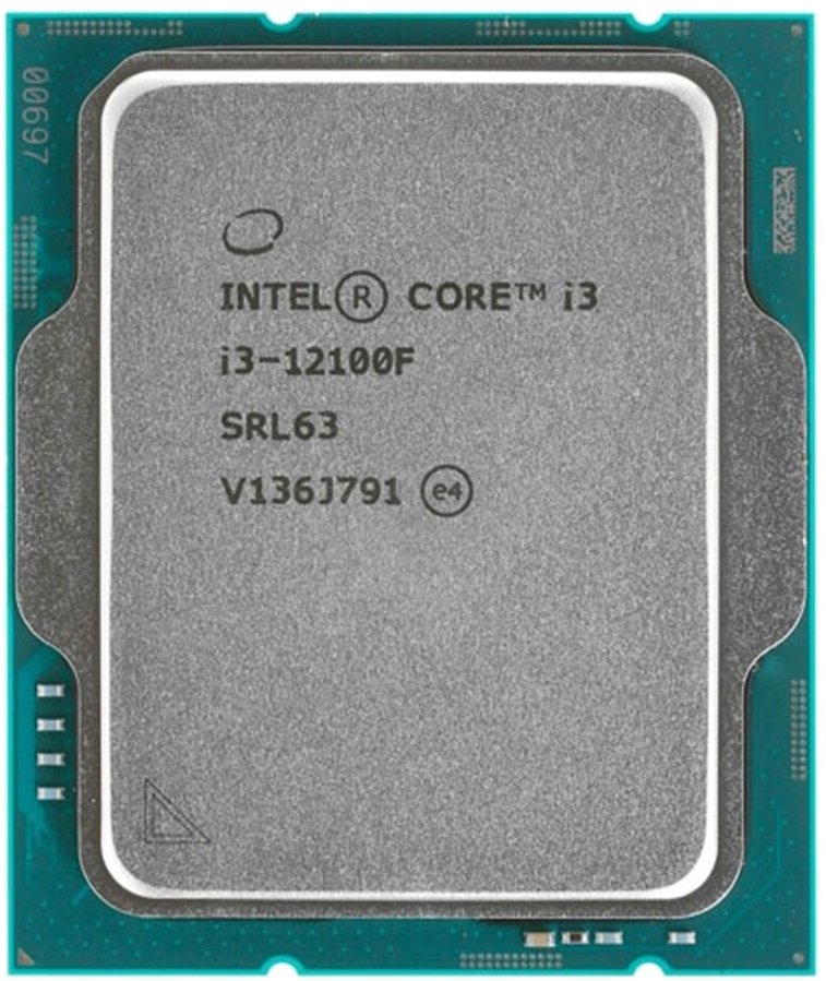 Intel Core i3 12100F LGA 1700 Alder Lake 3.3GHz, 12Mb, Oem (CM8071504651013) (EAC)